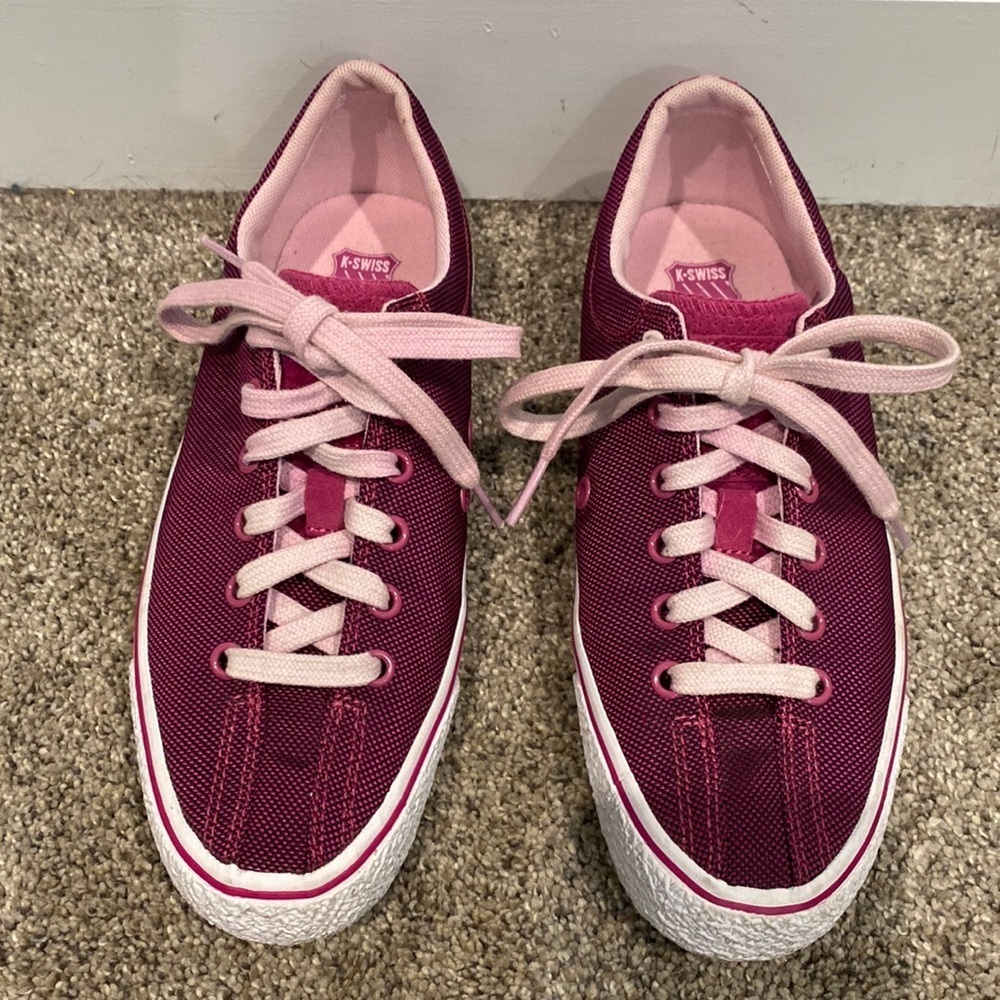K-Swiss Pink Colored Sneakers with Mesh Outside Material - Size 7.5 NWOT